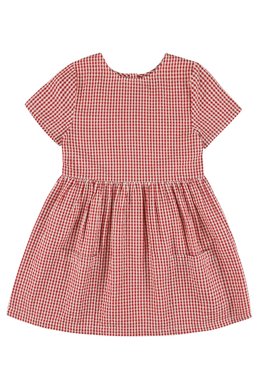 SALE: Sommerkleid kariert weiss/rot von Lily Balou
