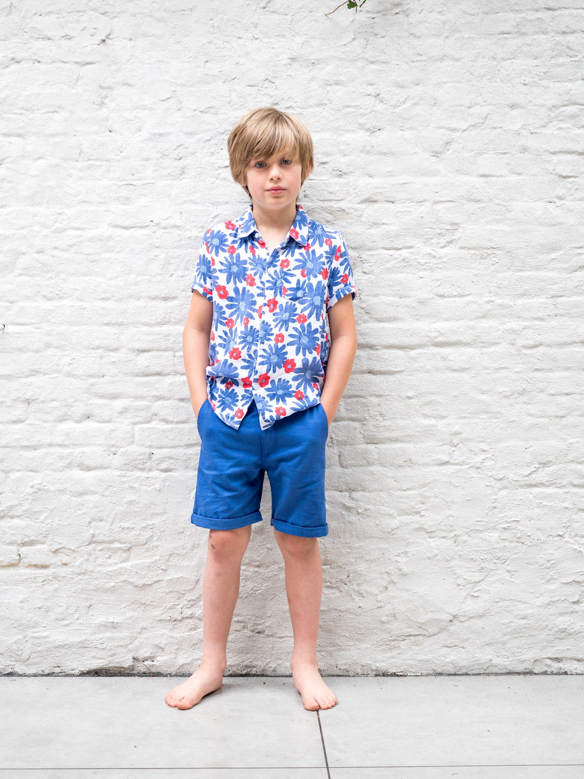 SALE: Twill-Short in Blau von Lily Balou
