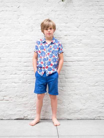 SALE: Twill-Short in Blau von Lily Balou