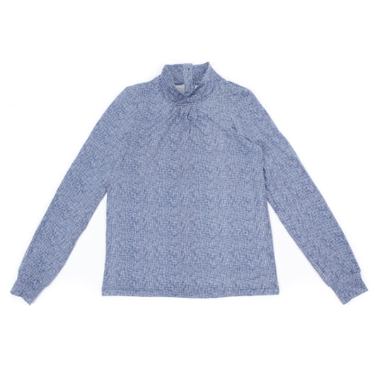 SALE -50%: Shirt mit Kragen meliert in Blau von Lily Balou
