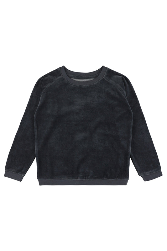 Velours Pulli in Ombre Blue