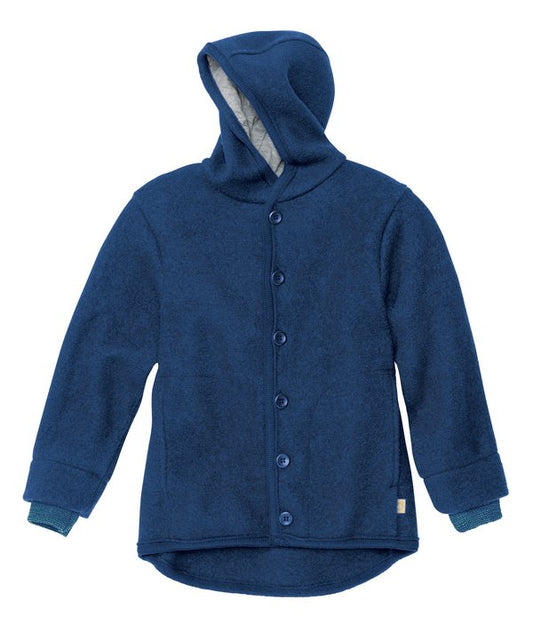 Wollwalk Winterjacke in Marine von Disana