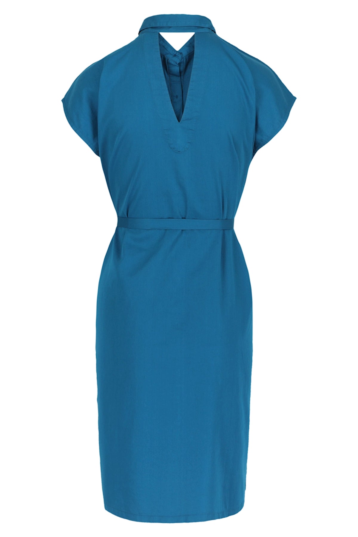 SALE: Satin-Kleid uni in Ozean von Lily Balou