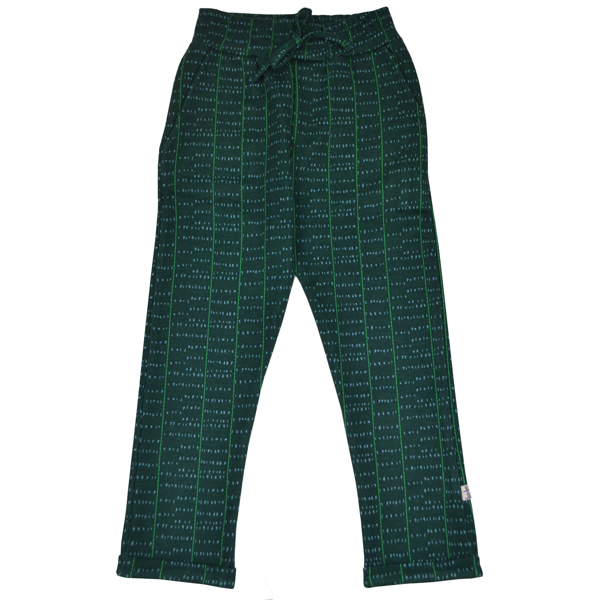 Baggy-Hose Grün mit Musterung von Baba
