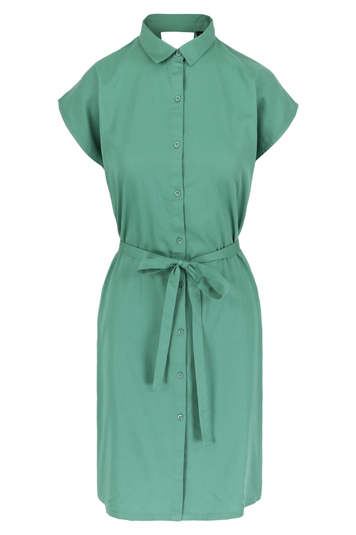 SALE: Satin-Kleid uni in Smaragdgrün von Lily Balou