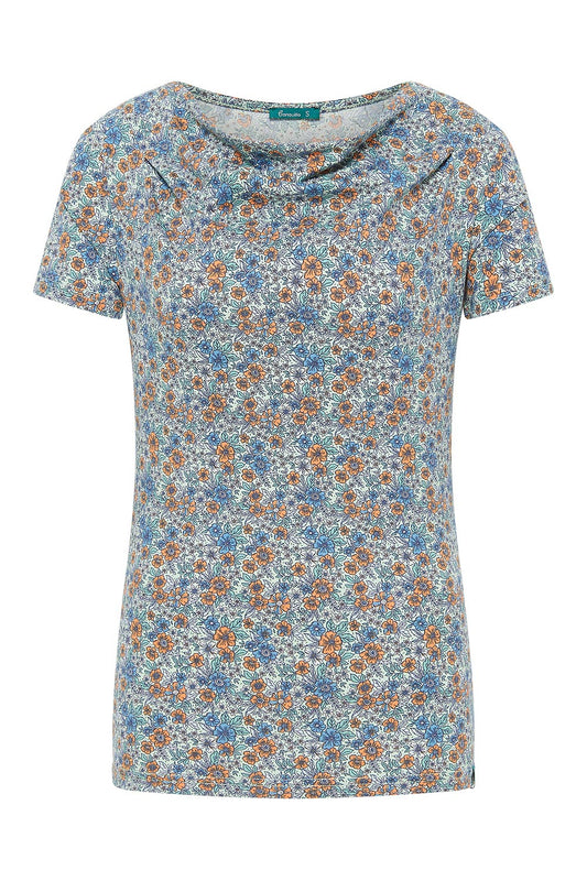 SALE -50%: T-shirt Wassfallausschnitt Garden von Tranquillo