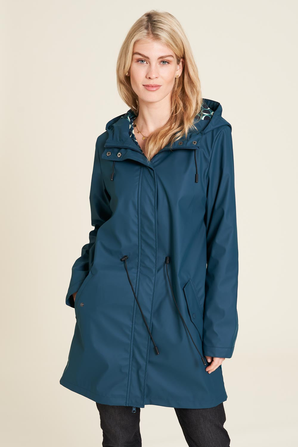 Regenjacke in Petrol von Tranquillo