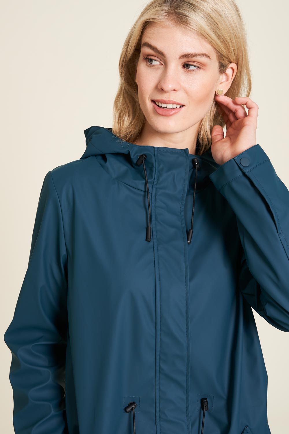 Regenjacke in Petrol von Tranquillo