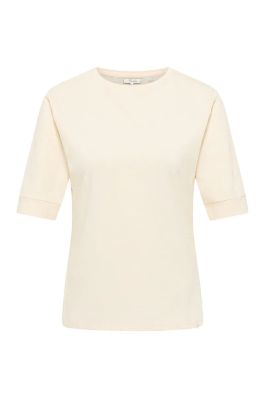 T-shirt in crèmeweiss von Tranquillo