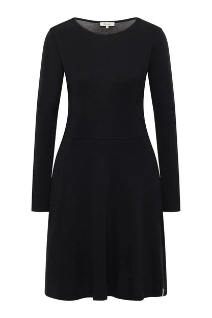 Wolle-Kleid in Schwarz von Tranquillo
