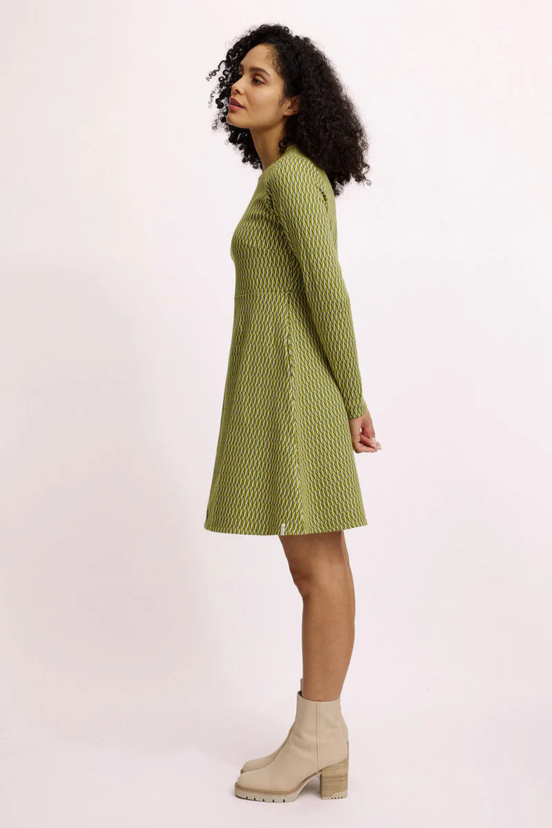 Jacquard-Kleid Seaweed von Tranquillo