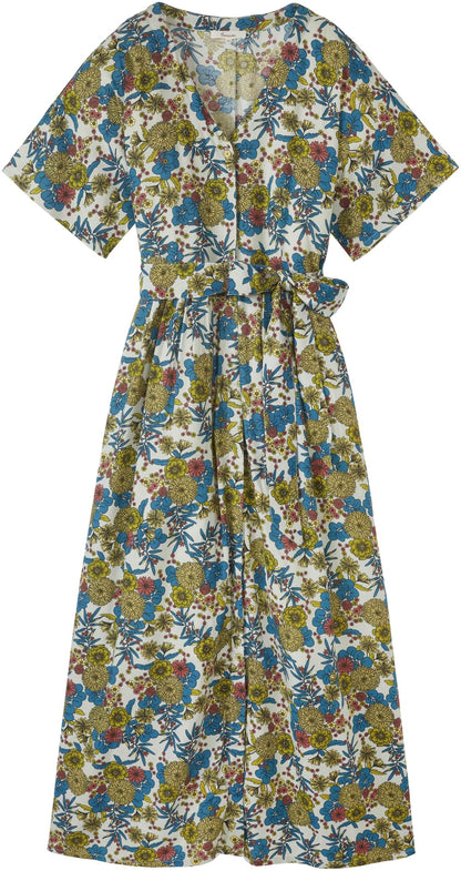 Langes Kleid mit Blumenbouquet von Tranquillo