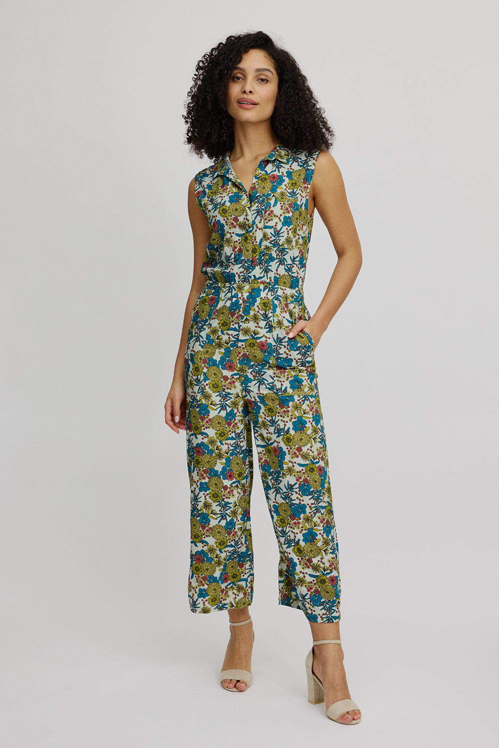 Jumpsuit Blau gemustert Tranquillo