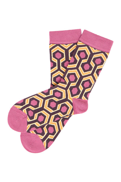 Socken geometrisch gemustert in diversen Farben von Tranquillo
