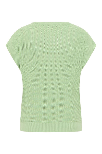 SALE -40%: Strick-Shirt in Topaz Green von Tranquillo