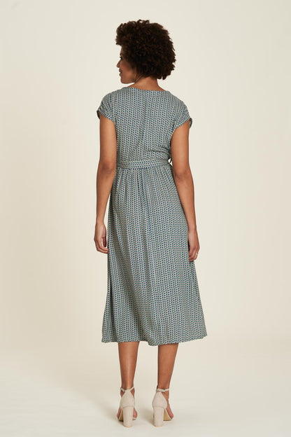 SALE: Langes Sommerkleid Cubes von Tranquillo