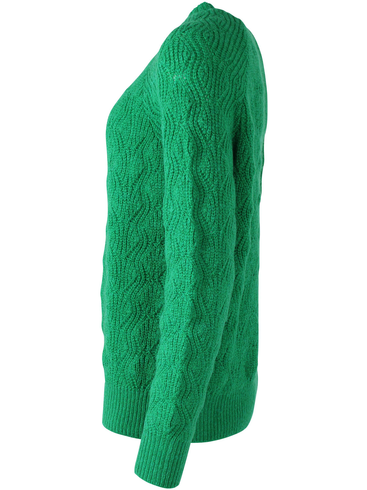 Wollpullover in Grassgrün von Danefae