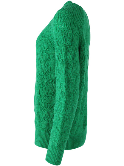 Wollpullover in Grassgrün von Danefae