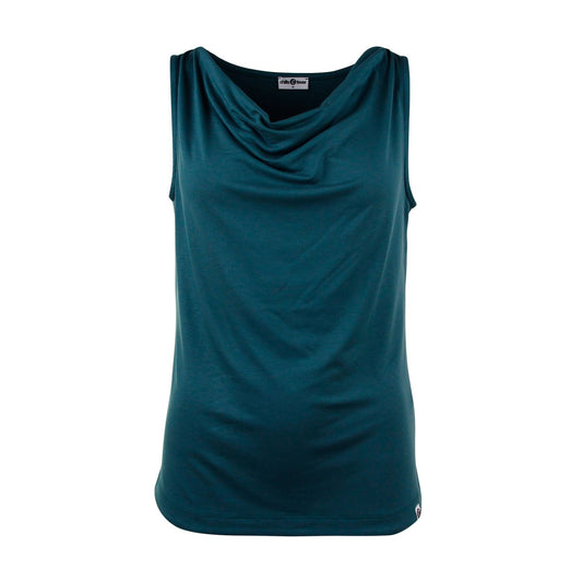 Damenshirt mit Wasserfall-Ausschnitt in June Bug