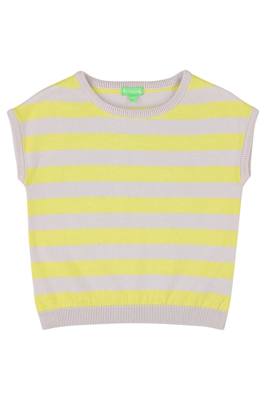 SALE: Strick-Shirt gestreift Zitrone/Lavendel von Lily Balou