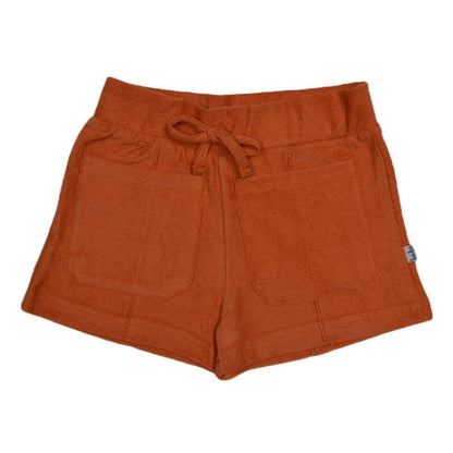 Frottée-Pocket Short in Terracotta von Baba