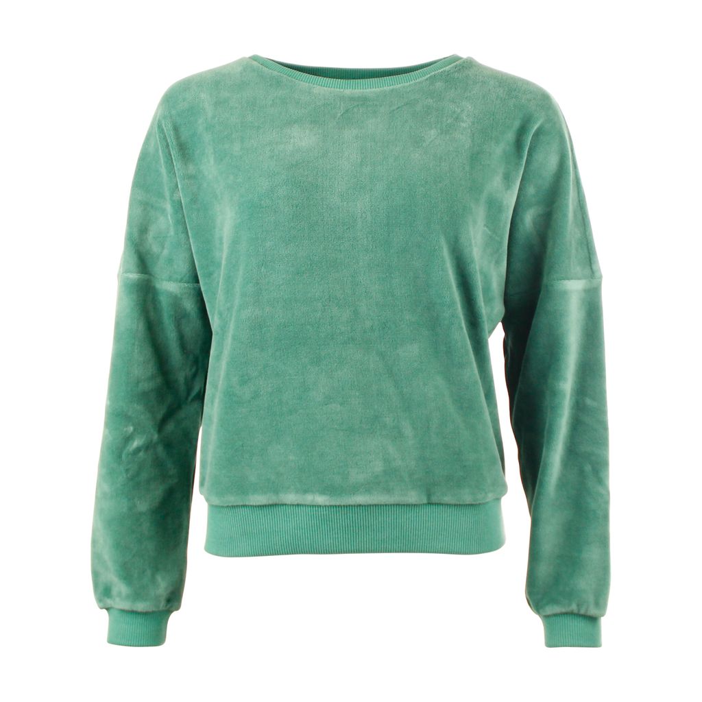 Velours-Pulli in Fir von Chills&Fever