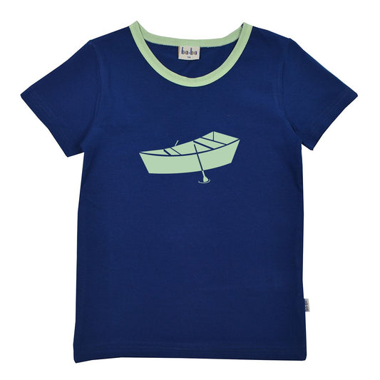 SALE: T-shirt mit Boot auf Dunkelblau von Baba