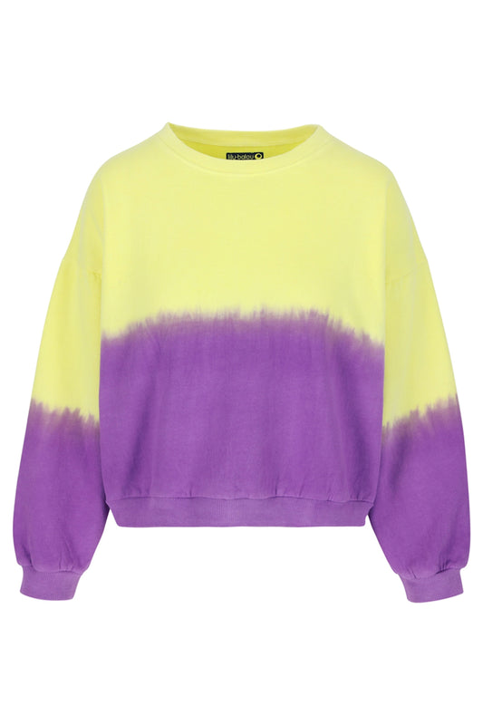 SALE: Dip dye Pulli Gelb/Violett von Lily Balou